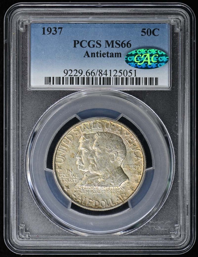 ANTIETAM 1937 50C Silver Commemorative PCGS MS66 (CAC)