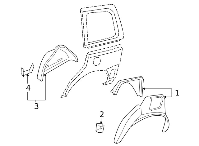 Genuine GM Outer Wheelhouse 12529882