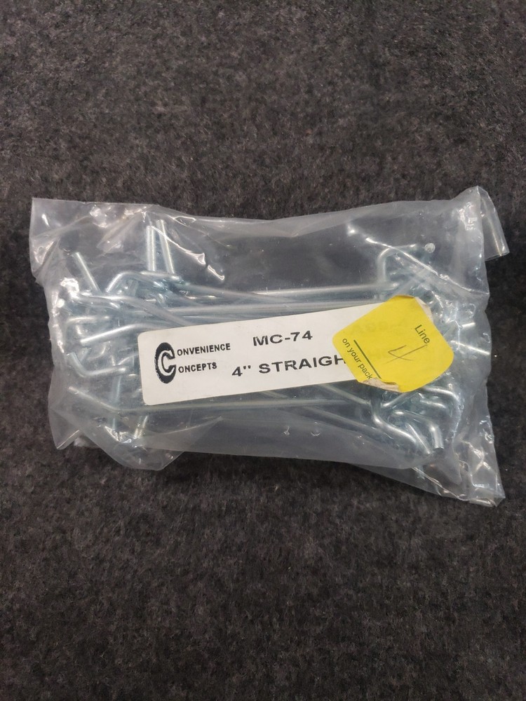 Peg Board 4" Straight Hook - Pegboard Hook - 15 pack  .....  (C15B1)