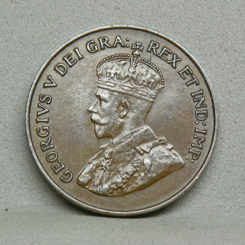 1924 CANADA 1 CENT, AU
