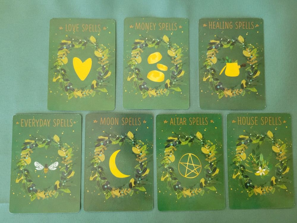 The Practical Witch's Spell Deck Oracle Cards 100 Spells Wicca Pagan Boxed Set