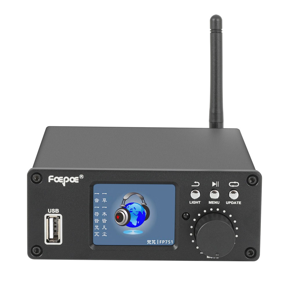 FP720 HiFi Audio Decoder Bluetooth5.3 DSD Digital Turntable DAC 2" Color Screen