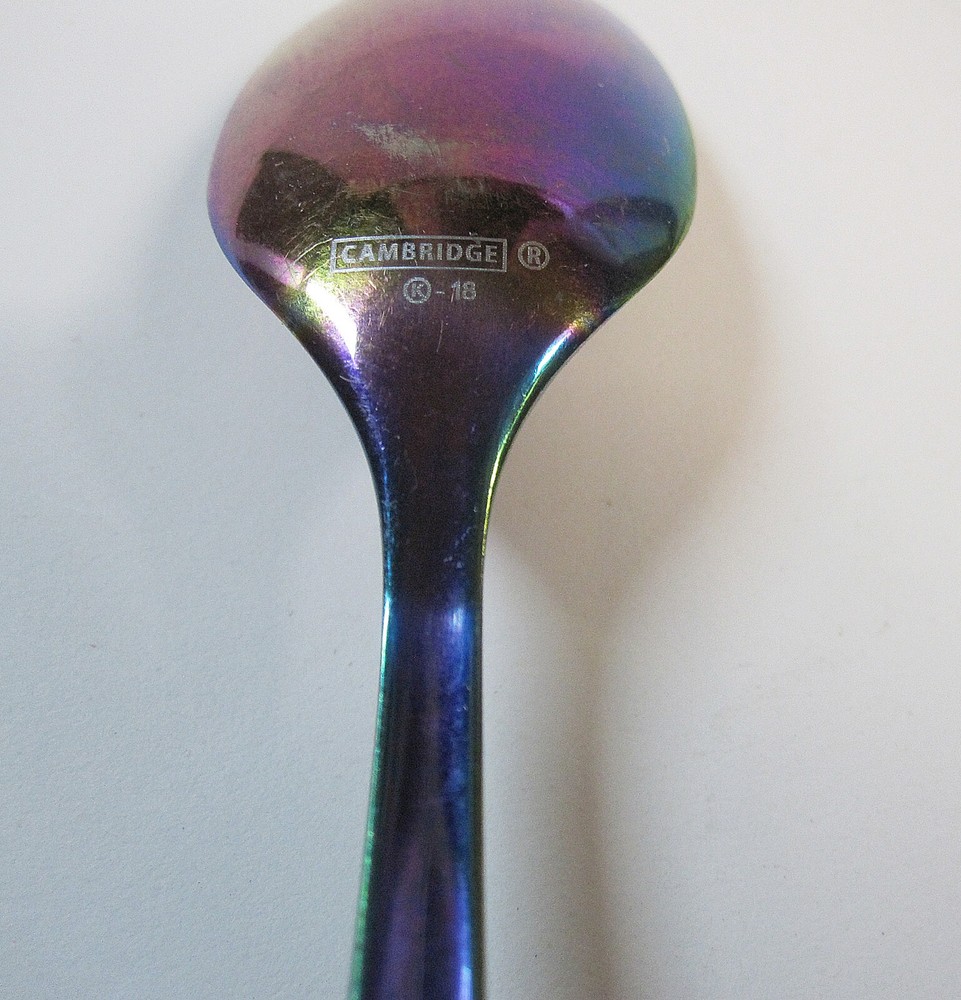 Cambridge CELESTE RAINBOW 4 Teaspoons Set Stainless 5 in.