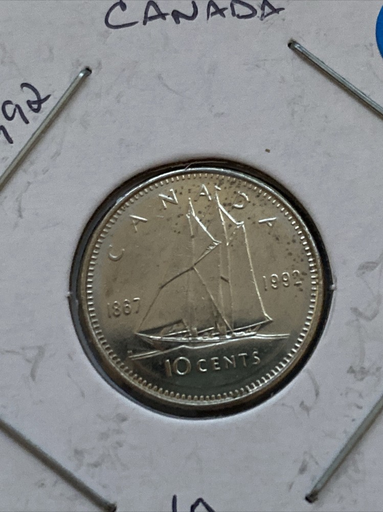 1992 Canada 10 Cent Coin
