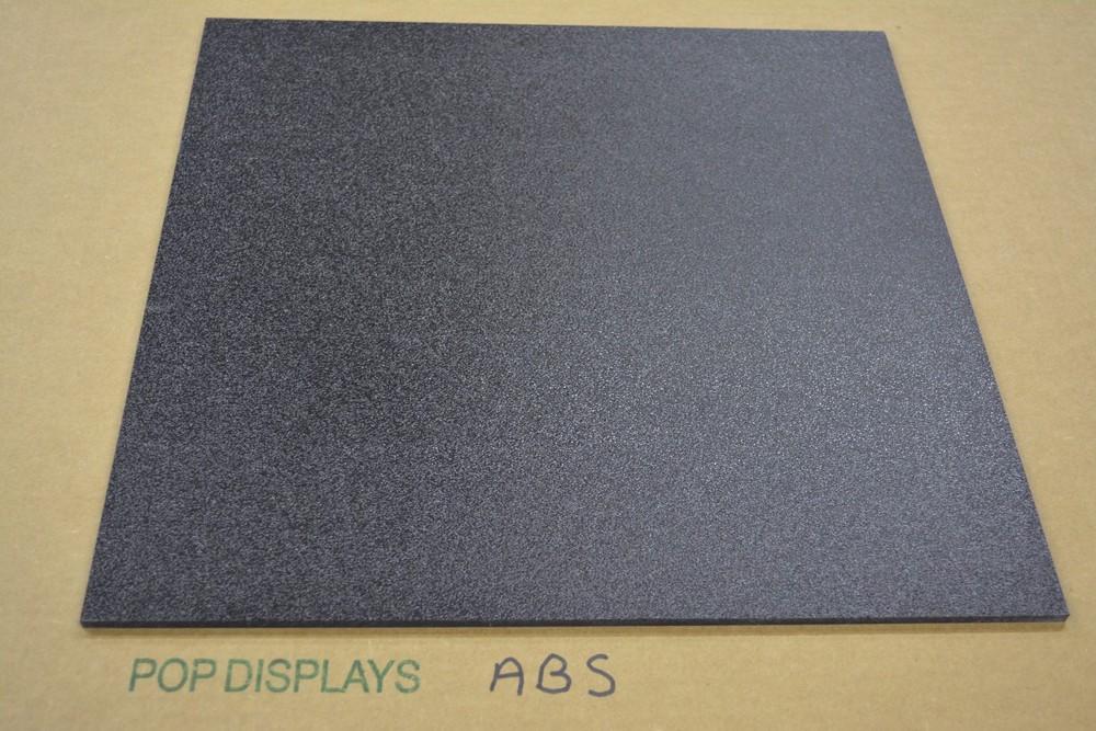 1/16" x 12" x 8" ABS PLASTIC SHEET BLACK