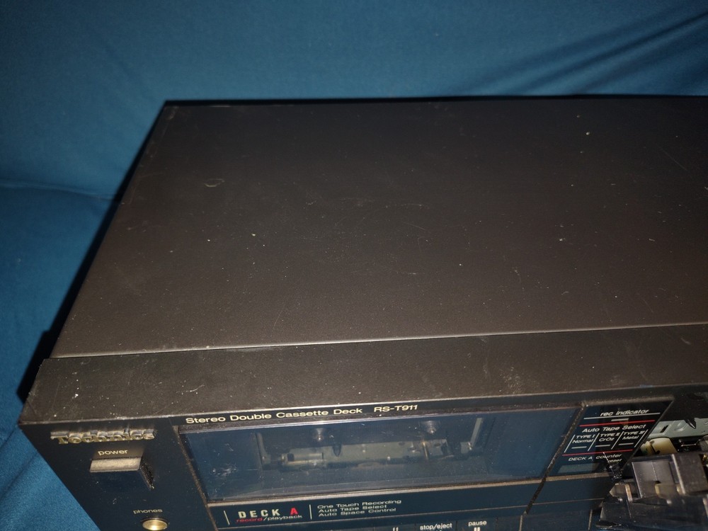 TECHNICS RS-T911 Stereo Double Cassette Deck Recorder Tested Working