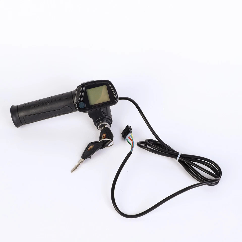 36V 48V electric scooter throttle handle with keylock power indicator light