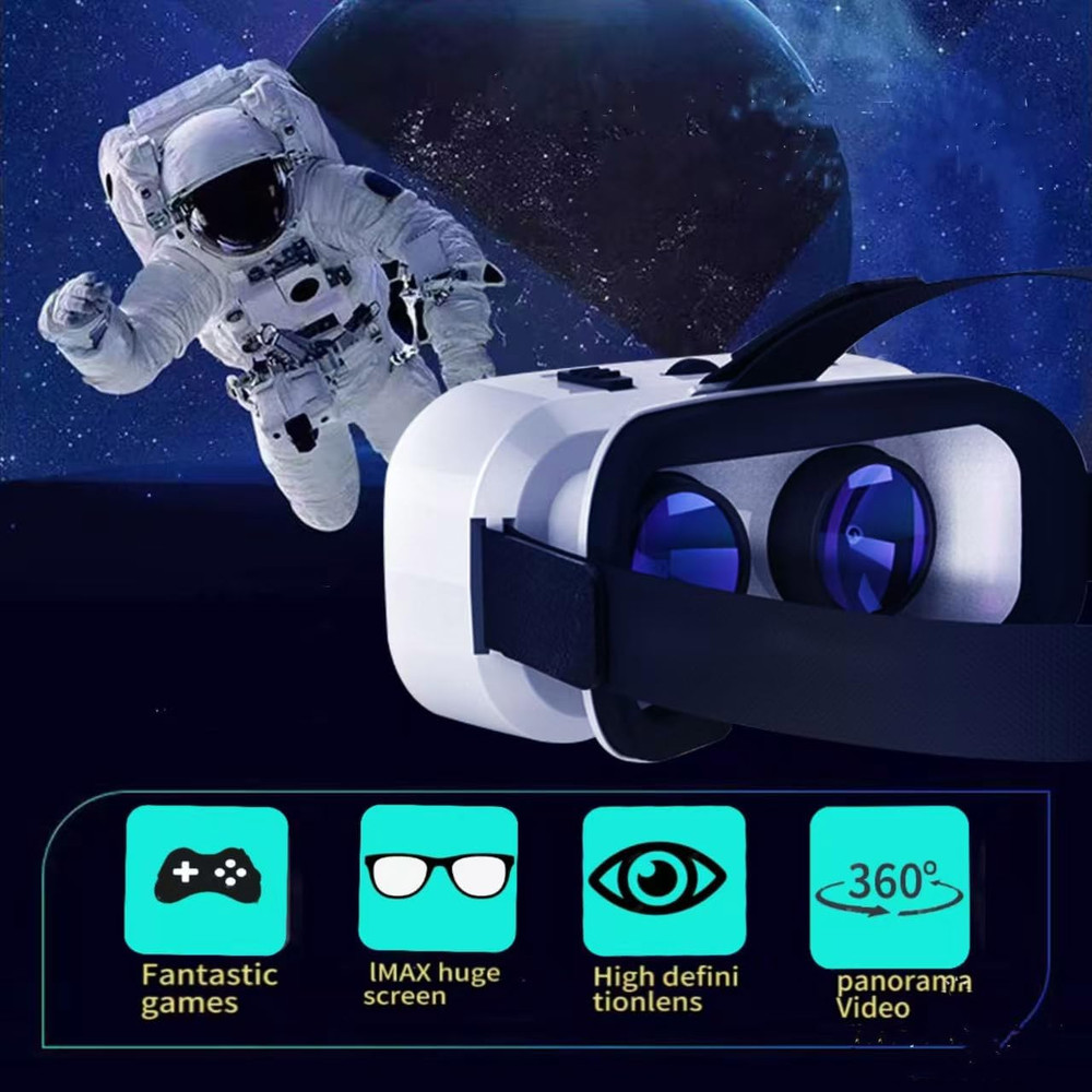 VR Glasses Virtual Reality Headset Compatible with Iphone and Android Adjustable