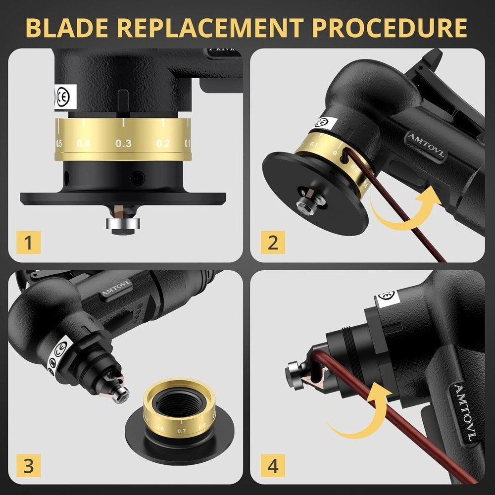 Adjustable Pneumatic Chamfer Tool with Safety Features - Lightweight & Efficient