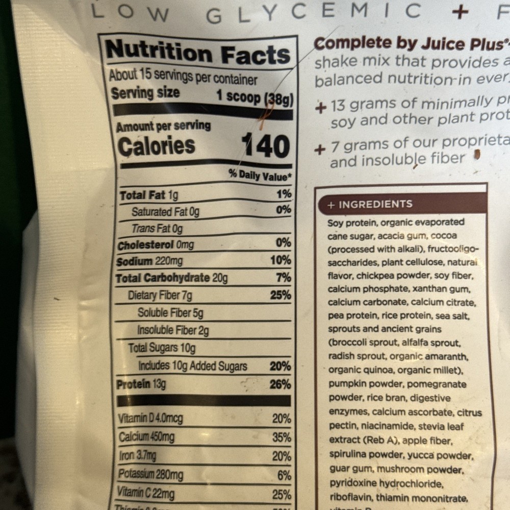 Complete by JuicePlus+ Serve Dutch Chocolate Serving -
