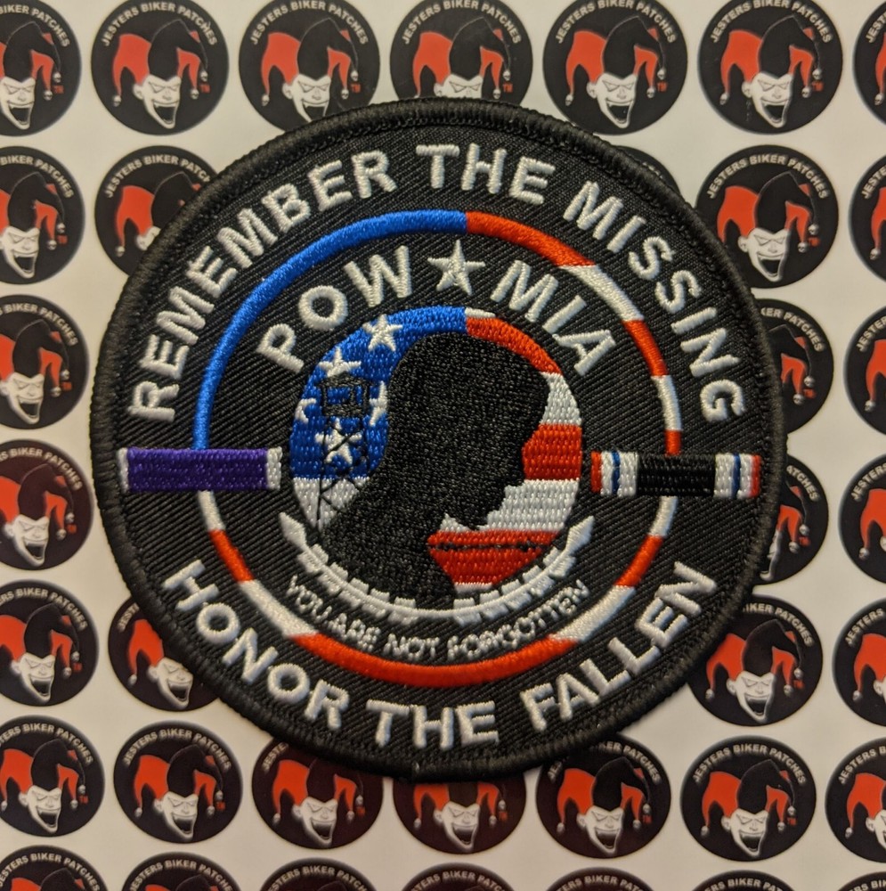 POW MIA Remember The Missing Embroidered Patch MR028