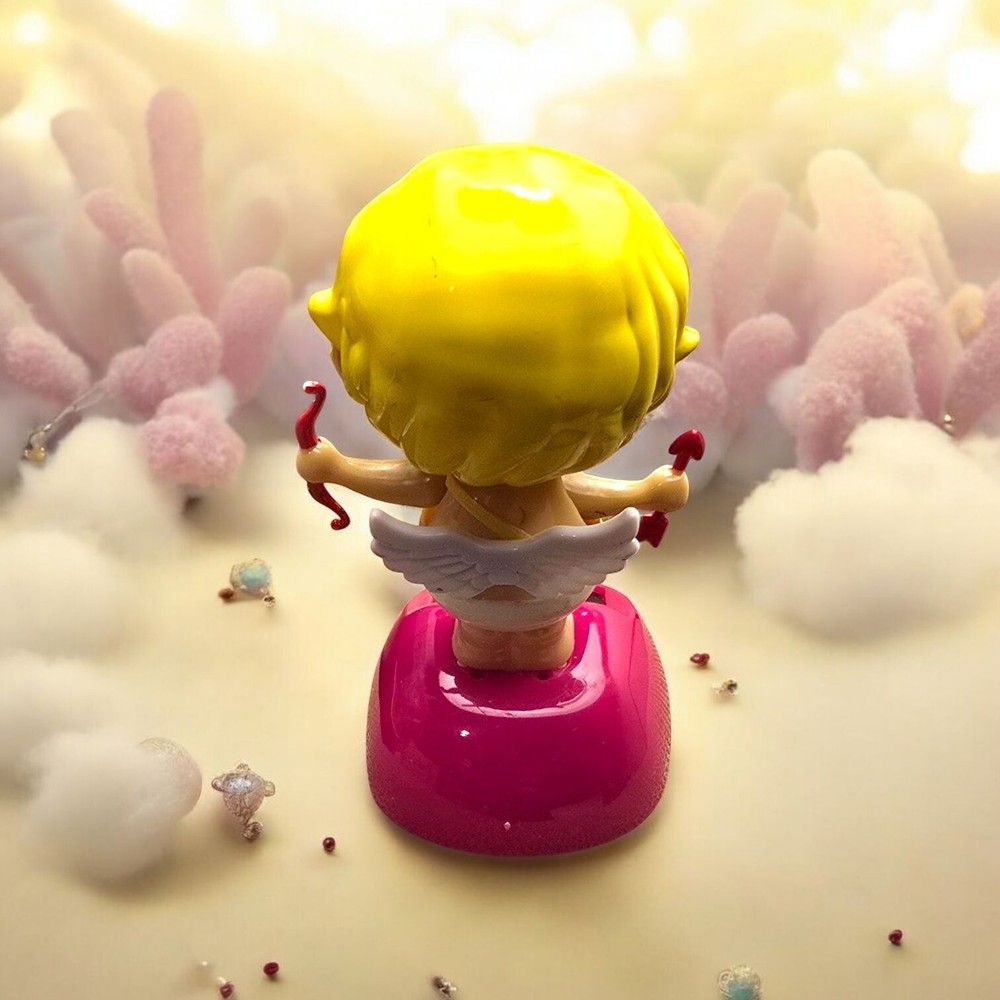 Solar Dancing Blinking Cupid Figurine With Bow & Arrow (BW2)