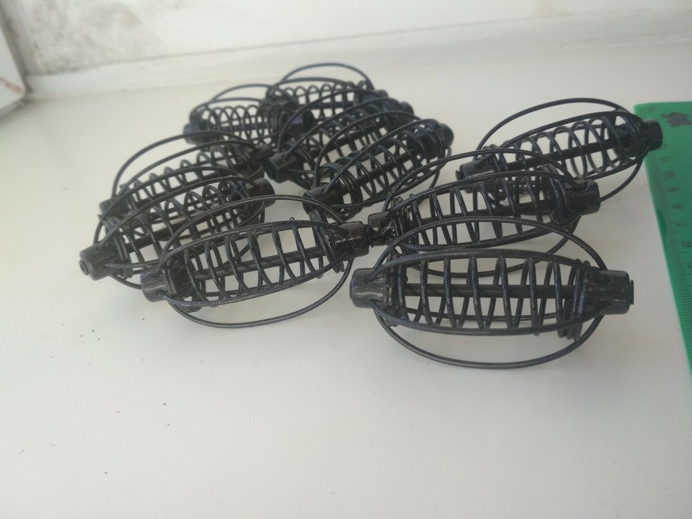 10 pcs spring coil inline method carp fishing feeder