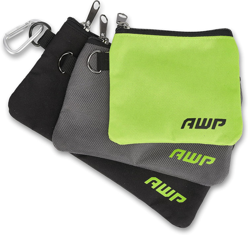 Accessory Tool Pouches with Carabiner Hooks, Tool Belt Accessory, Three Differen