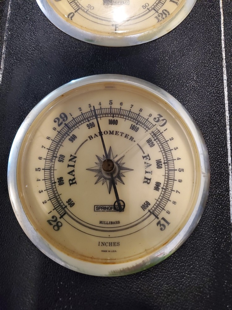 Vintage Springfield Weather Station . Framed