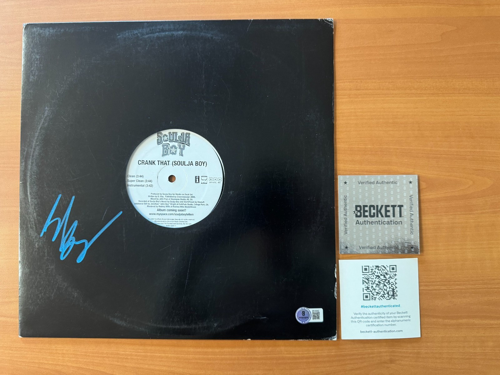 Soulja Boy Signed Autographed Vinyl LP "Crank That"