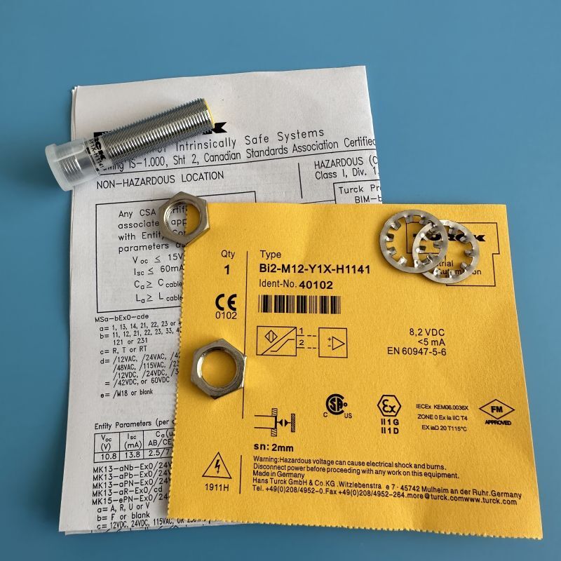 For Turck BI2-M12-Y1X-H1141 Proximity Sensor Switch BI2M12Y1XH1141 8.2VDC 4-Pins
