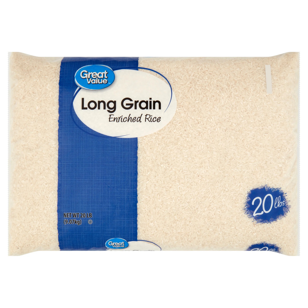 Long Grain Enriched Rice, 20 Lb
