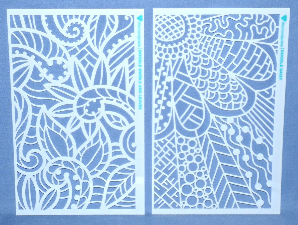 Diamond Press Abstract Patterns Stencils 9 single stencils All New Free Ship