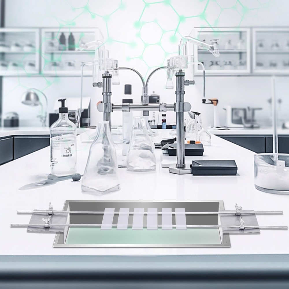 Yaocom Slide Staining Rack, Stainless Steel Microscope Adjustable...