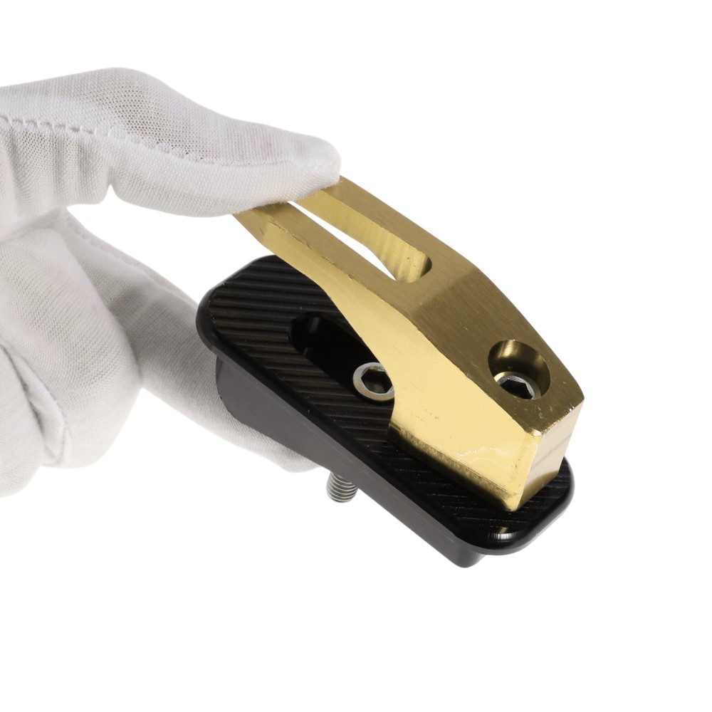 Rectangular Motorcycle Storage Hook with Hole 1 Set Yellow