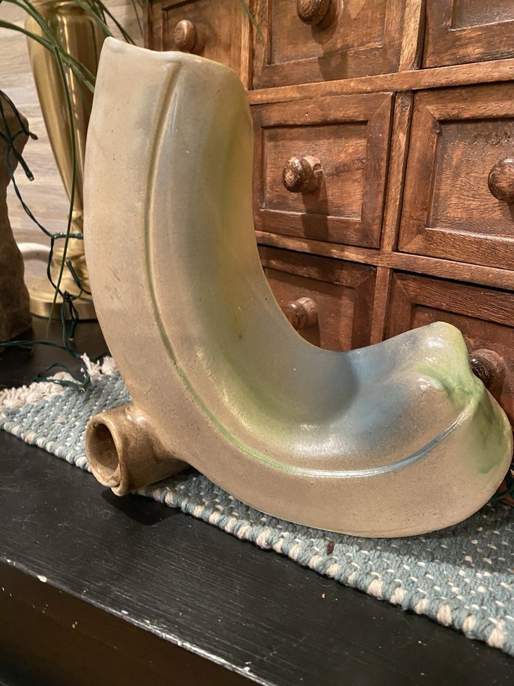 Unique Handmade Art Pottery Abstract Design Planter With Etchings