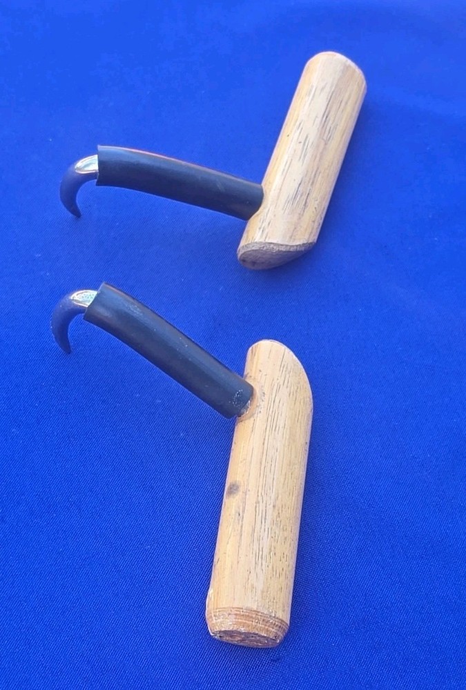 C.S. Osborne Left/Right Coffee Burlap Hooks
