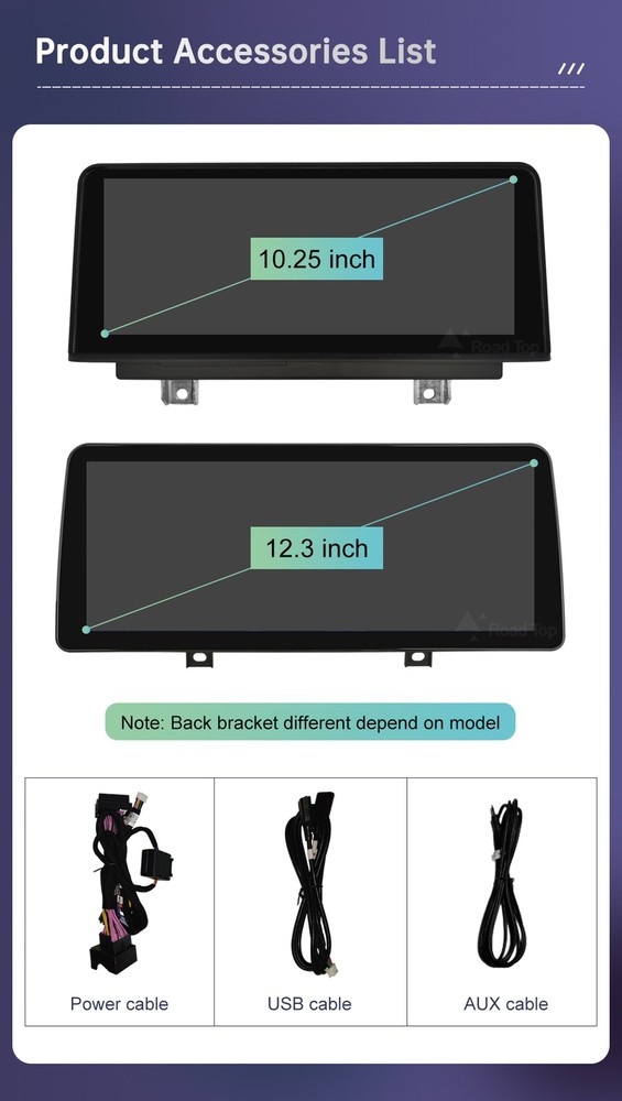 12.3" Wireless Carplay/Android Screen Multimedia For BMW X5 X6 E70 E71 2009-2013