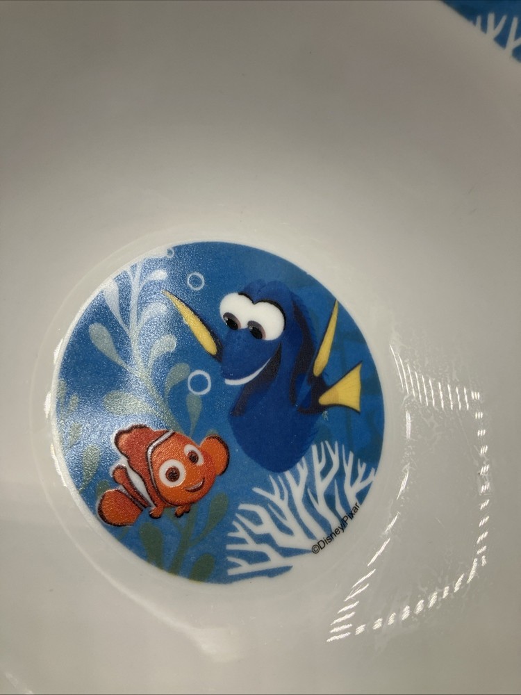 Disney 3 Piece Finding Dory Ceramic Dinnerware Set, Multicolor Plate, Bowl, Mug