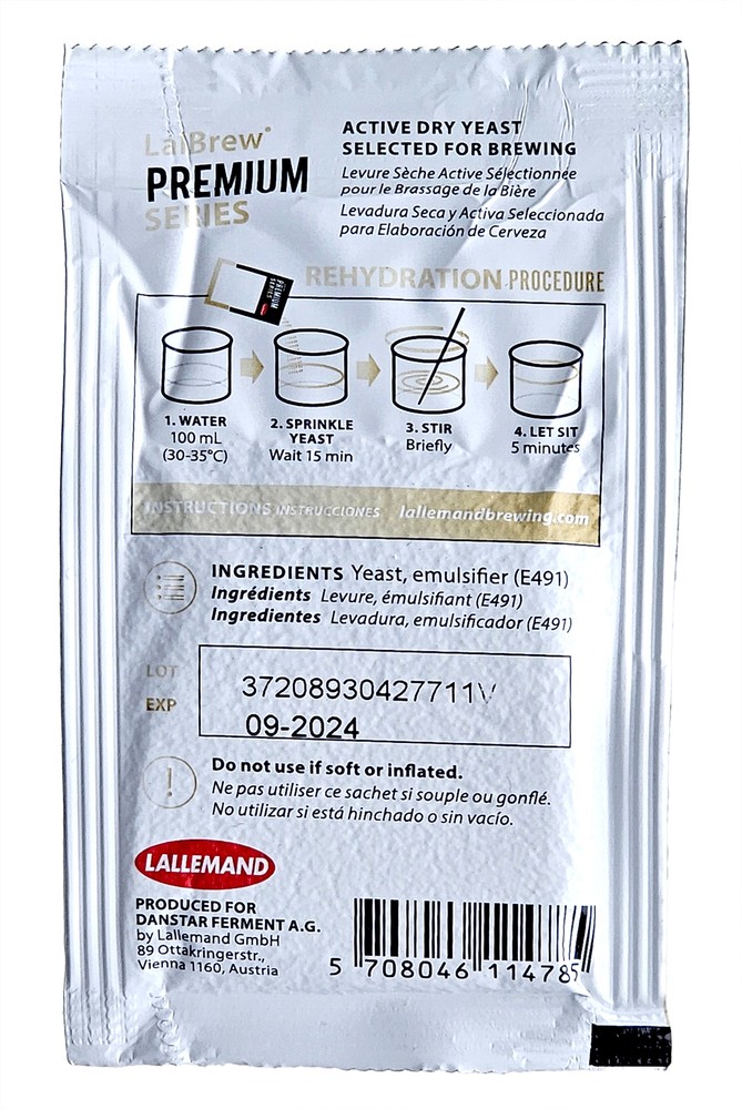 Lallemand LalBrew Munich Classic™ Yeast 11g Pack