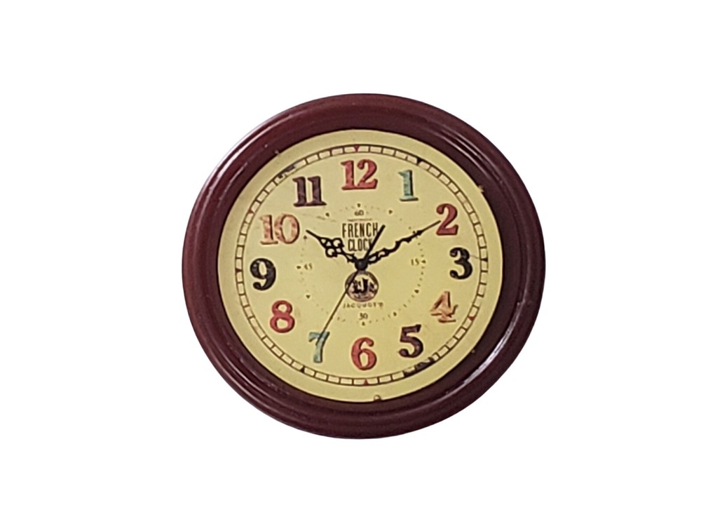 Miniature Dollhouse Octagon Wall Clock 1:12 Scale New