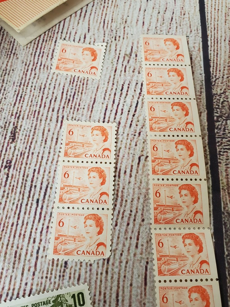 CANADA- 1 Cent, 6 Cent, 8 cent, 10 cent Postage Lot