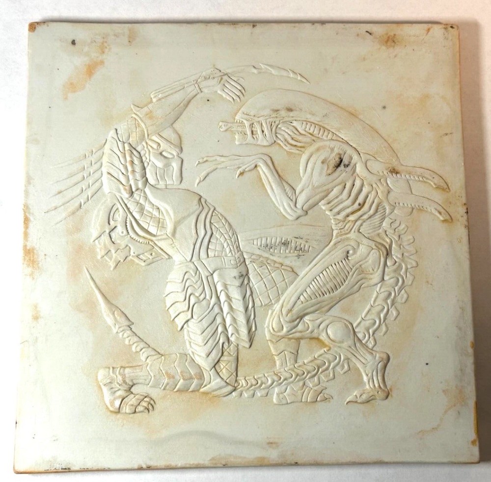 Aliens vs Predator Prop Artwork Tile Henricksen Original OOAK