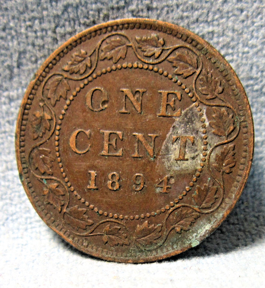 Canada 1894 Newfoundland ONE CENT Coin