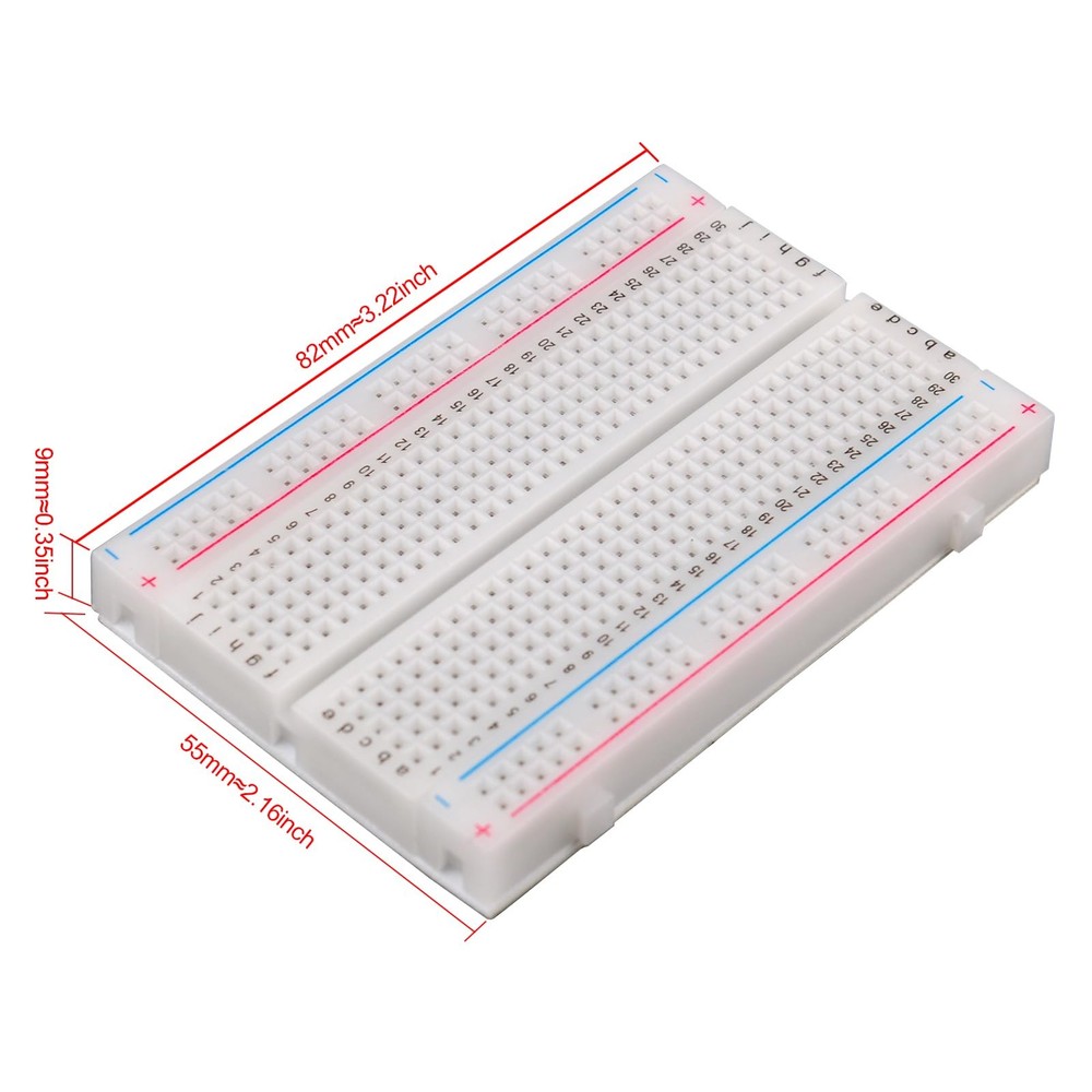 400 Tie Point Interlocking Solderless Prototype Breadboard + MB102 Power Supp...
