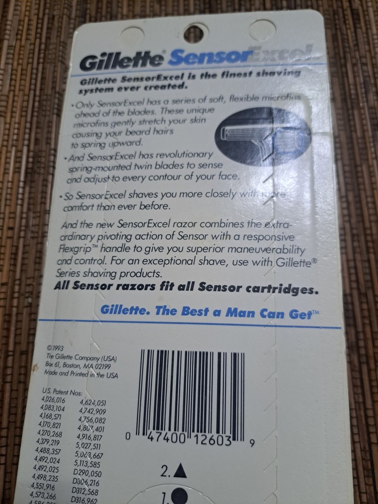 Gillette Sensor Excel NOS
