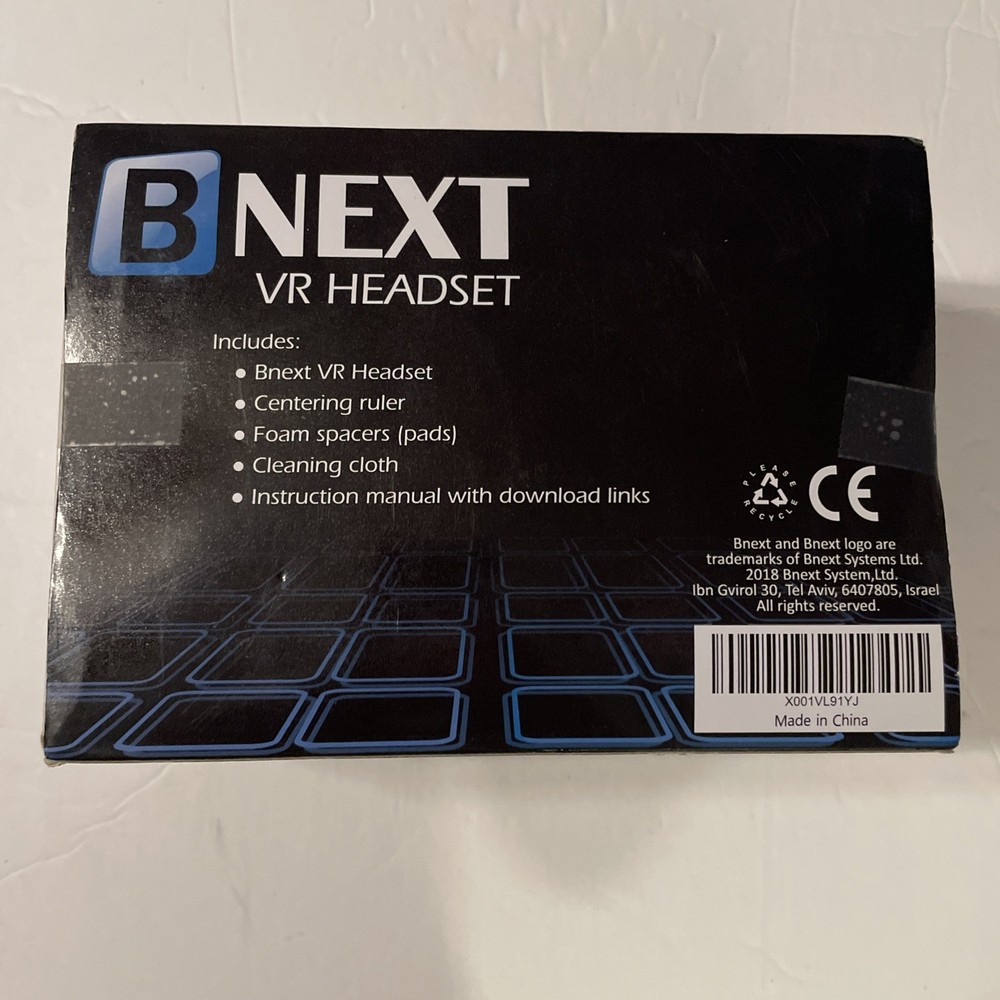 Bnext VR headset Virtual Reality Headset Smartphone Compatible