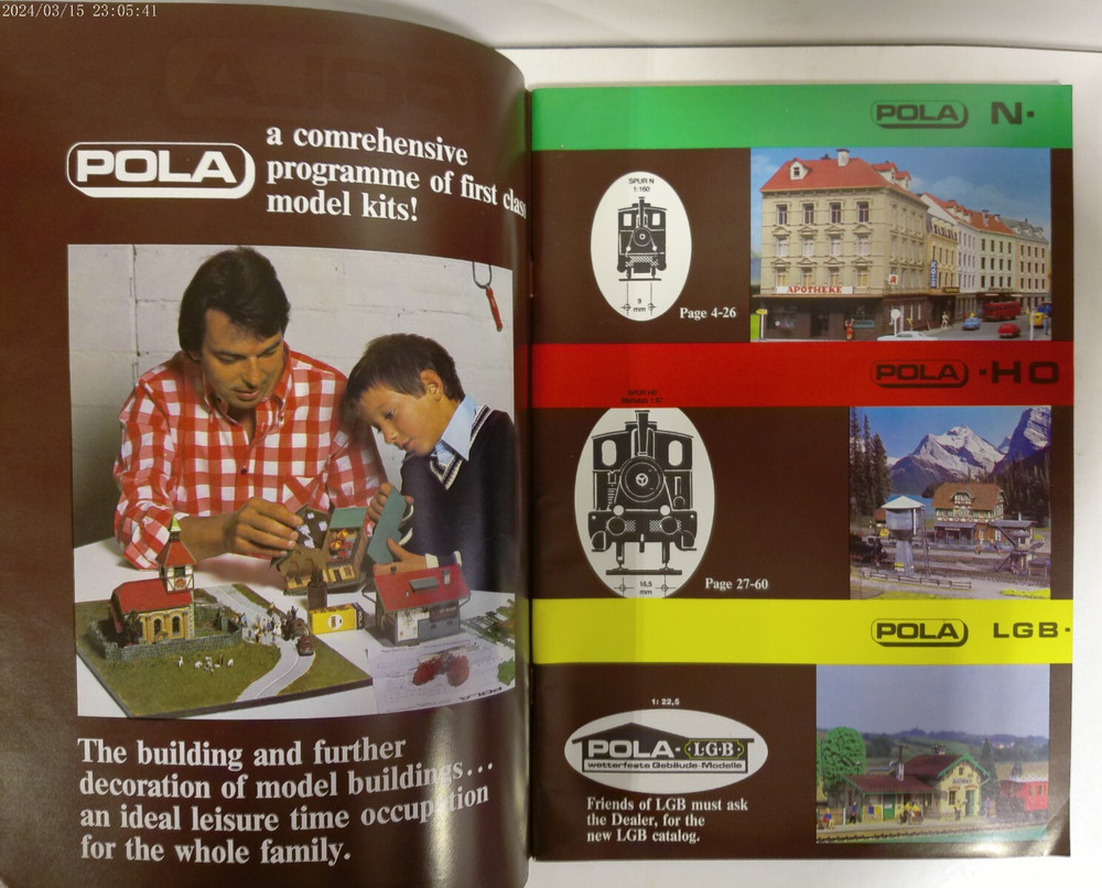 POLA 1982 Model Construction Kits HO-N Catalog
