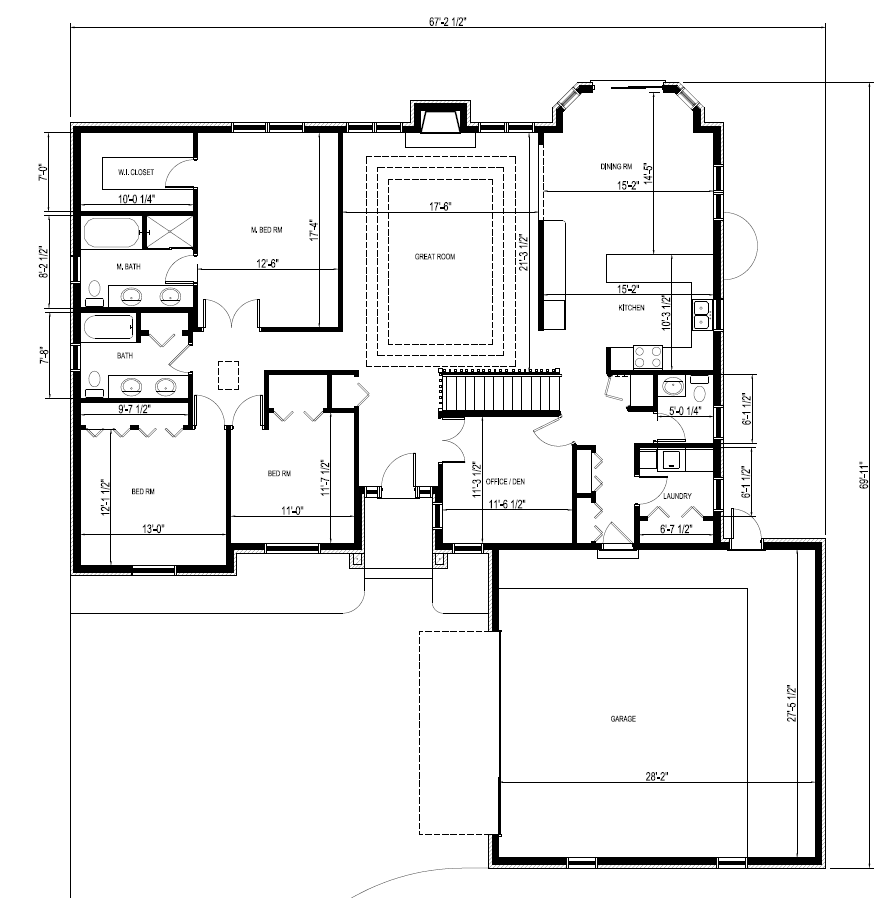 House Plan 2,275 SF RANCH