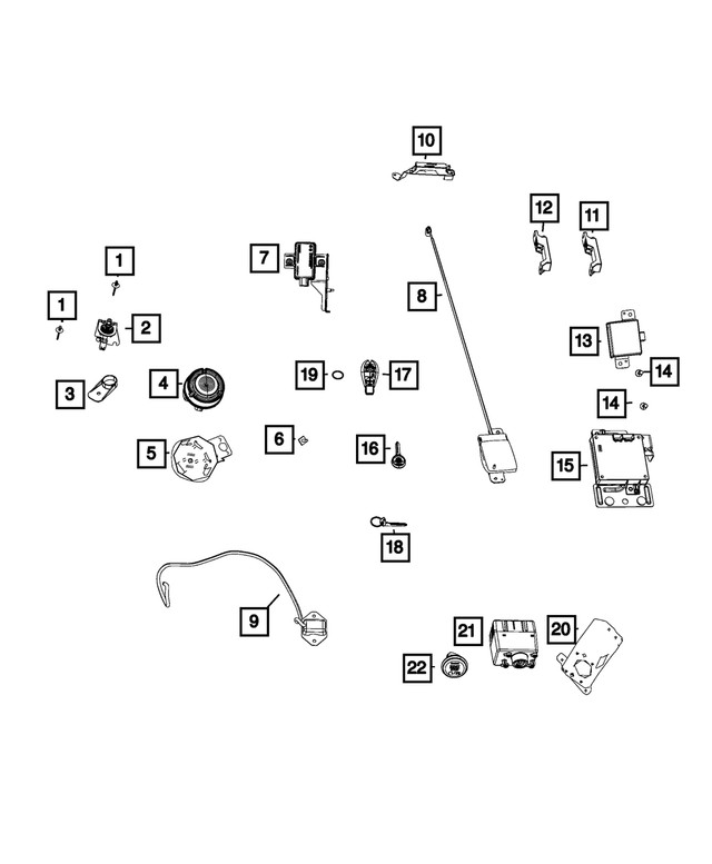 Genuine Mopar Blank Key 68029829AB