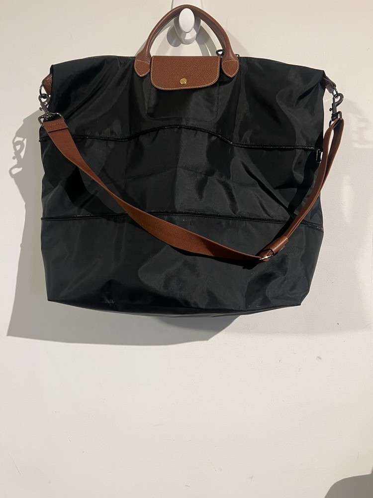 Longchamp Le Pliage Expandable Black Tote Bag