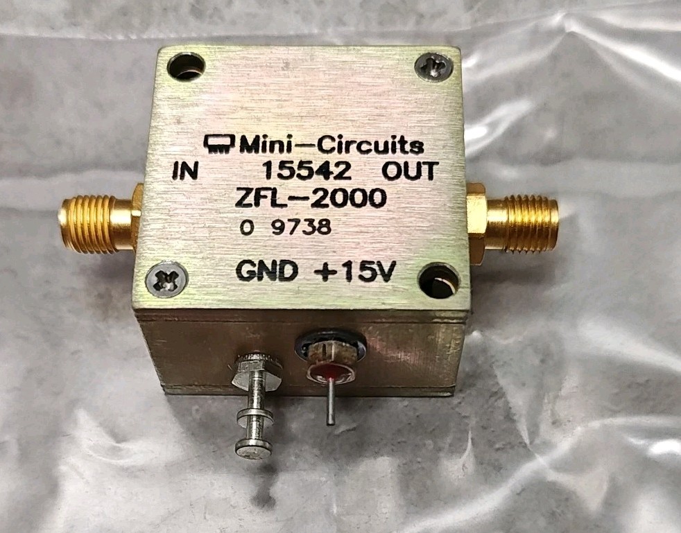 Mini-Circuits 15542 ZFL-2000 Mini Circuits RF Amplifier 10-2000Mhz 20db