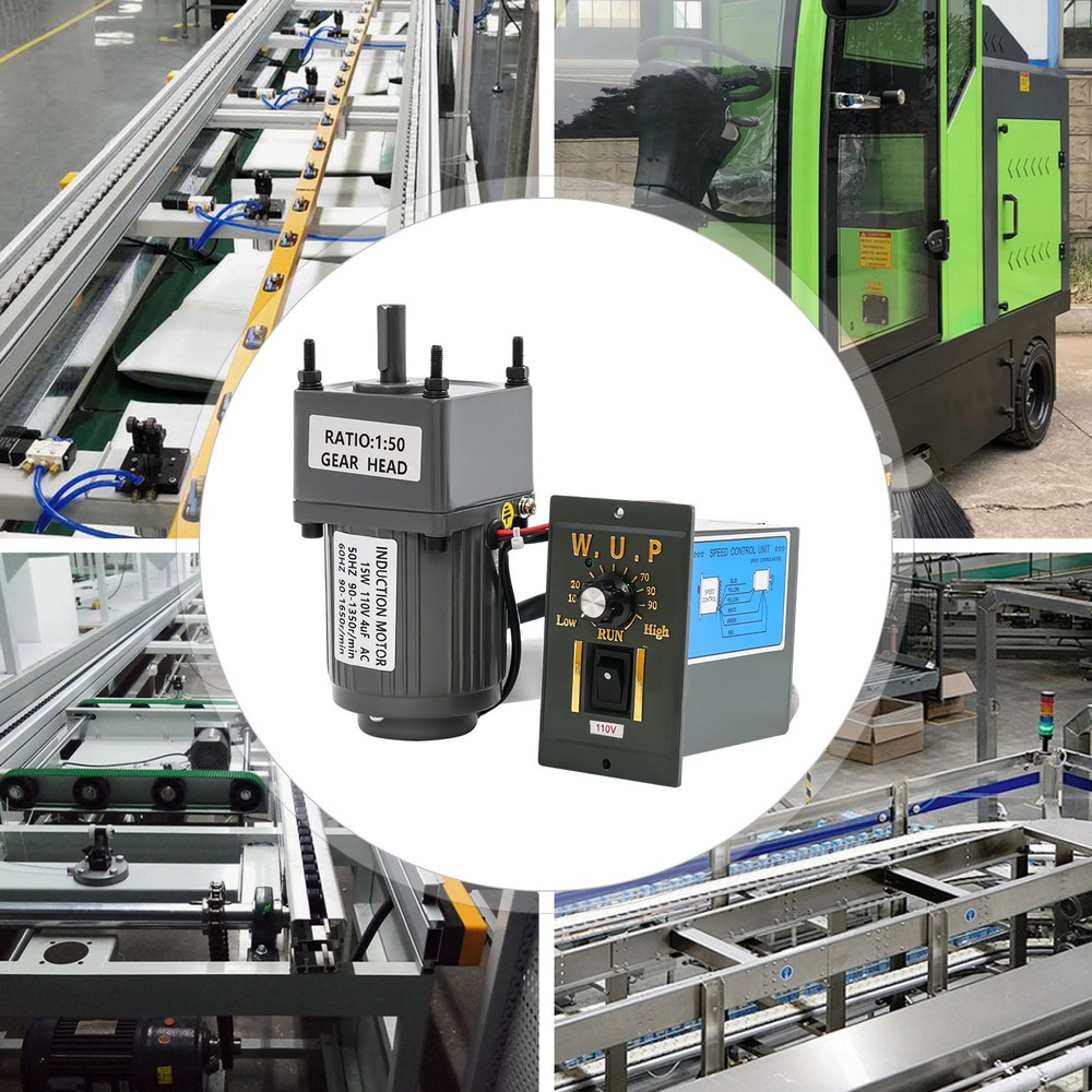 15W Adjustable Speed Motor AC Gear Motor Reversible Motor With Controller