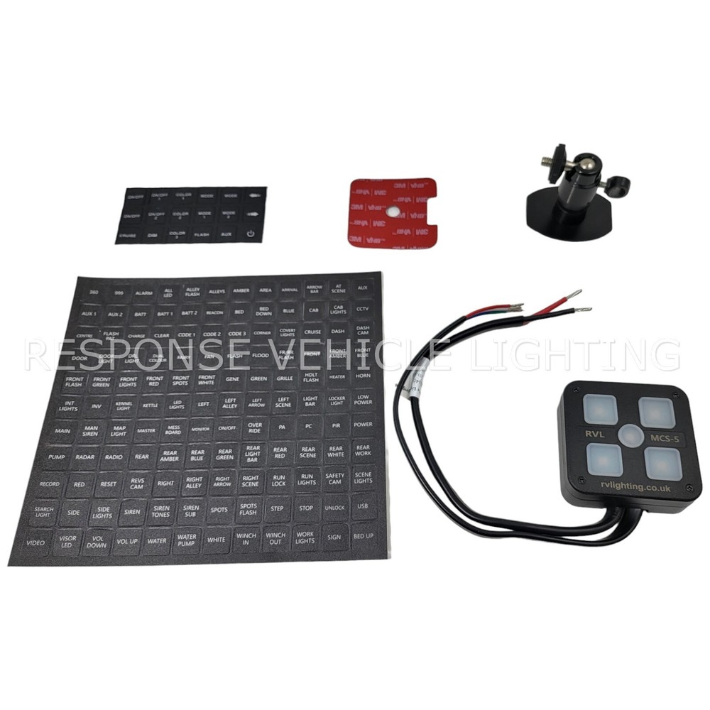 4 Switch Control Panel, Amber LED Light Bars Work Strobe Bracket Mount 12v 24v