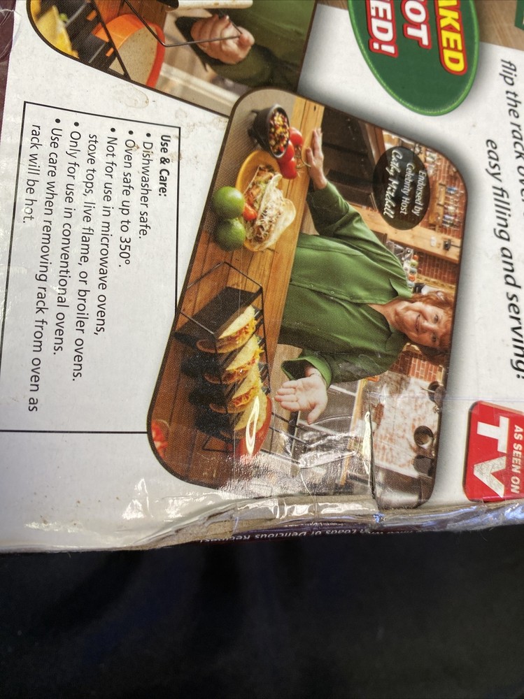 Quick Taco Non-Stick Baking Rack Server All in One Cathy Mitchell