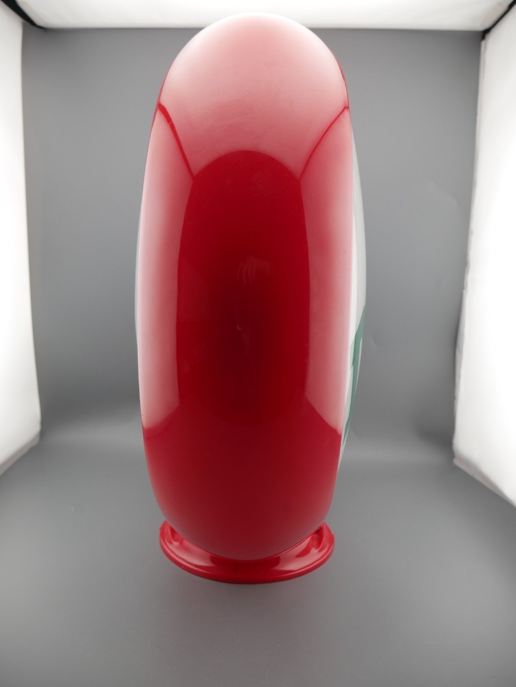 Red Plastic Frame Sinclair Dino 13.5" Gas Pump Globe