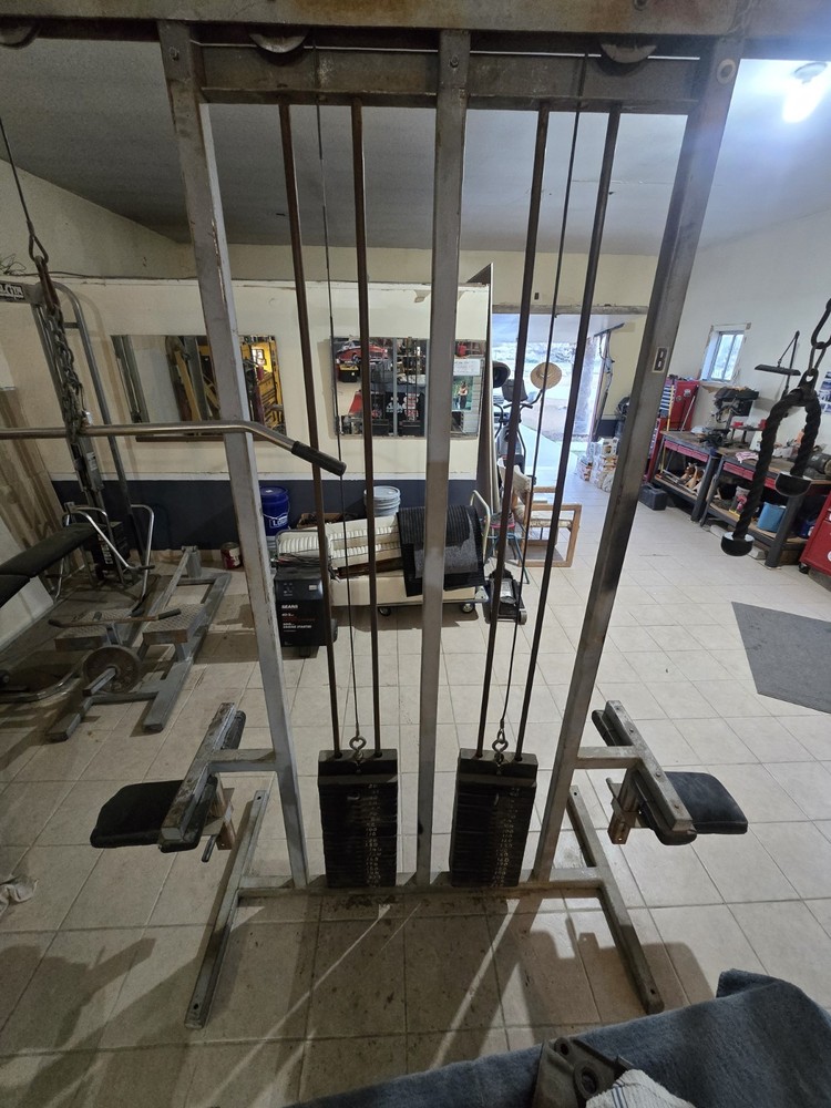 double cable pull down machine