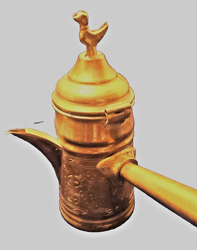 1900's Brass Middle Eastern Coffee Pot