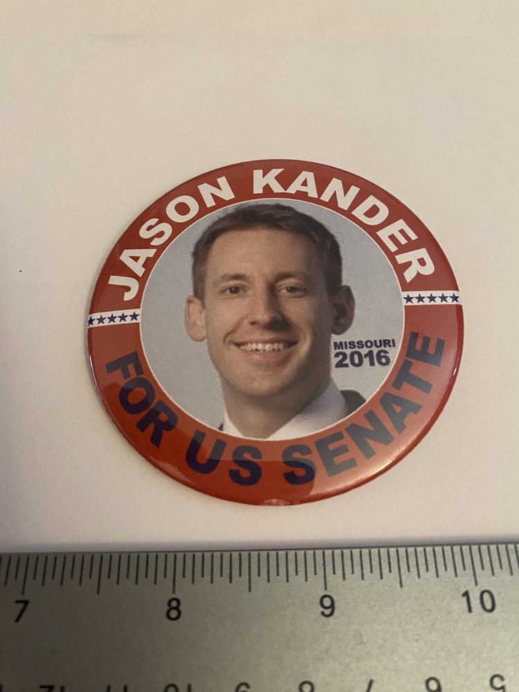 Jason Kander For US Senate Missouri 2016 Pin Back Button P14