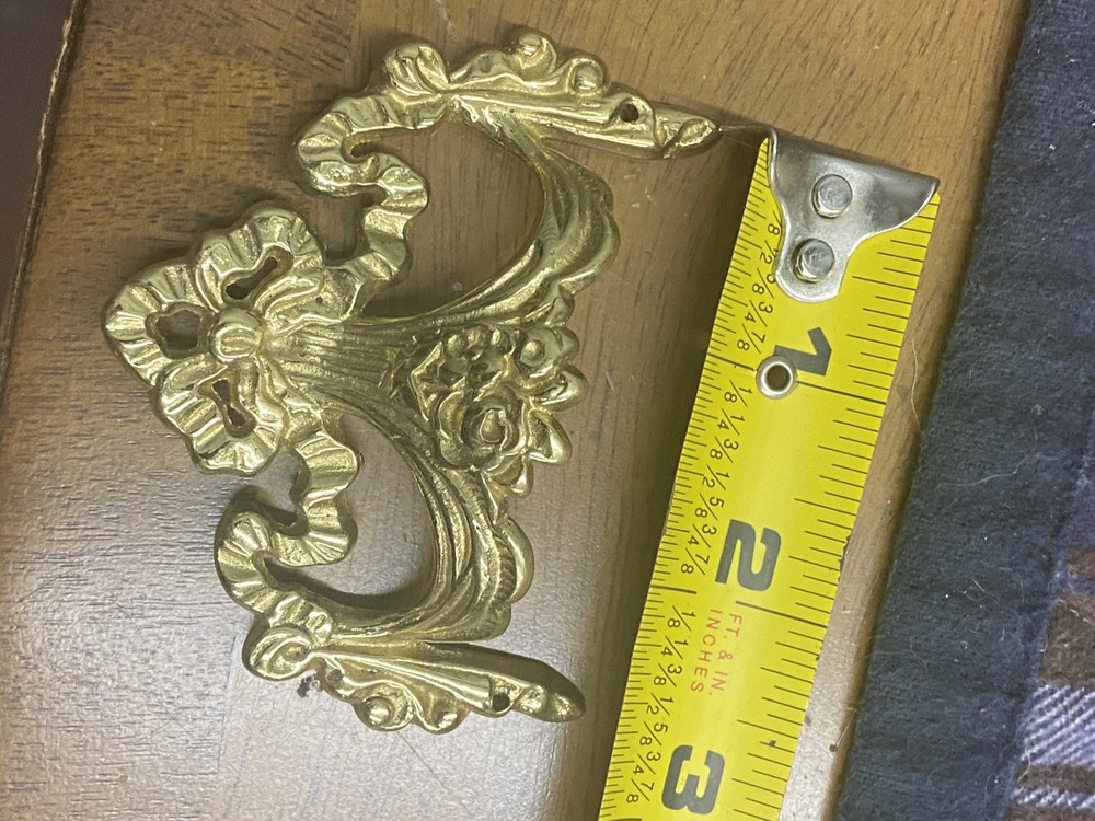 Brass Victorian Ornate Drawer Pull